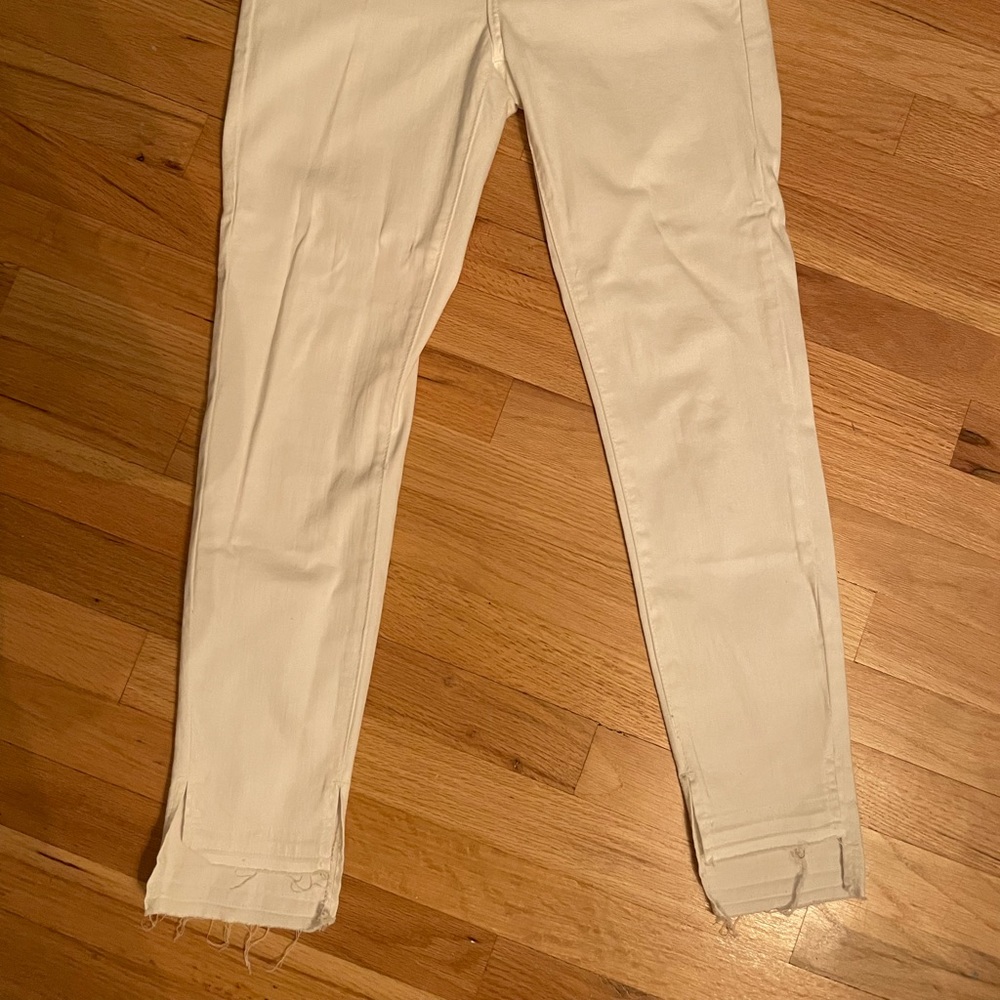 JUST BLACK white skinny jeans